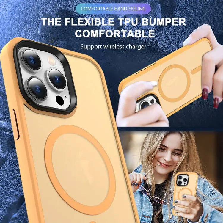 MagSafe Magnetic Skin Feel Frosted Phone Case For iPhone 15 For iPhone 14 Plus For iPhone 14 - Apple Accessories