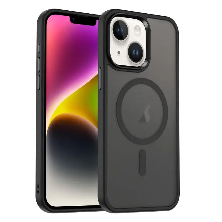 MagSafe Magnetic Skin Feel Frosted Phone Case For iPhone 15 For iPhone 14 Plus For iPhone 14 - For iPhone 14 / Black