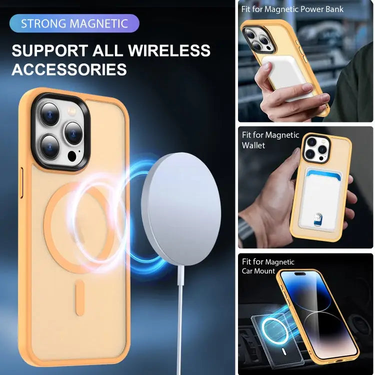 MagSafe Magnetic Skin Feel Frosted Phone Case For iPhone 15 For iPhone 14 Plus For iPhone 14 - Apple Accessories