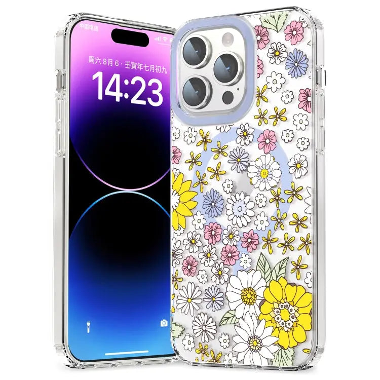 MagSafe Magnetic TPU Phone Case - For iPhone 12 Pro / Little Flower