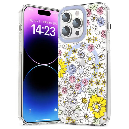 MagSafe Magnetic TPU Phone Case - For iPhone 12 Pro / Little Flower
