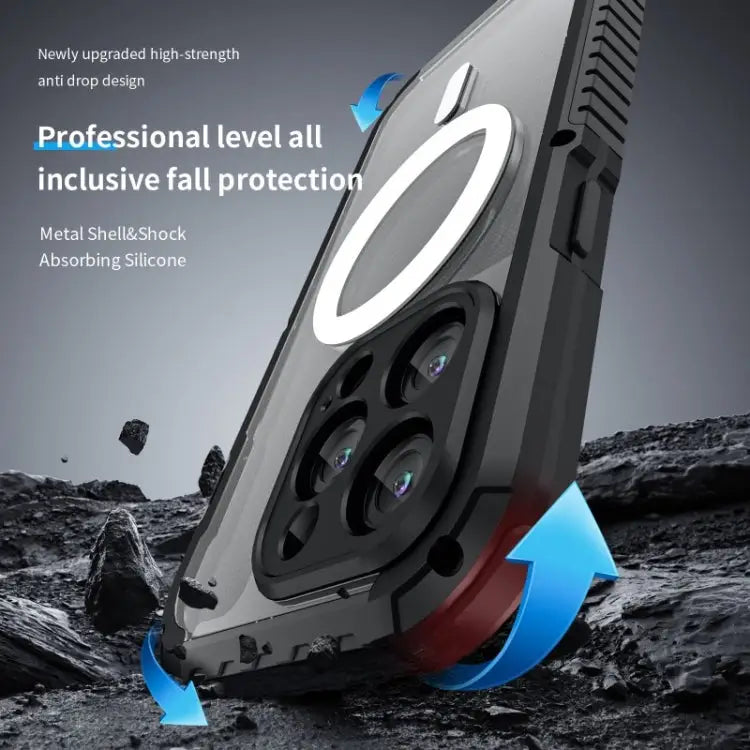 MagSafe Shockproof Metal Phone Case For iPhone 15 Pro Max For iPhone 15 Pro For iPhone 14 Pro For iPhone 14 Pro Max