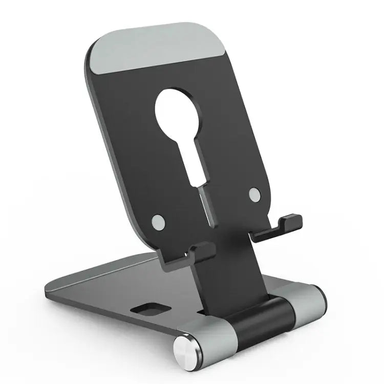 Magsafe Wireless Charging Stand Aluminum Alloy Folding Desktop Live Bracket Silver Dark Gray - Dark Gray