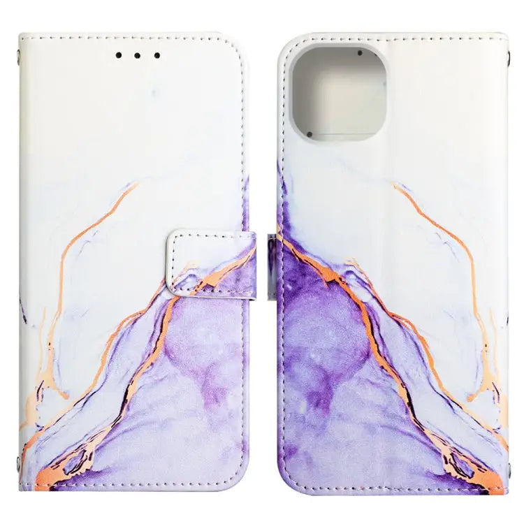 Marble Pattern Flip Leather Phone Case For iPhone 14 For iPhone 14 Plus For iPhone 14 Pro Max For iPhone 14 Pro - Apple