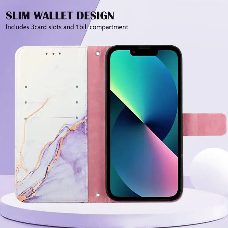 Marble Pattern Flip Leather Phone Case For iPhone 14 For iPhone 14 Plus For iPhone 14 Pro Max For iPhone 14 Pro - Apple