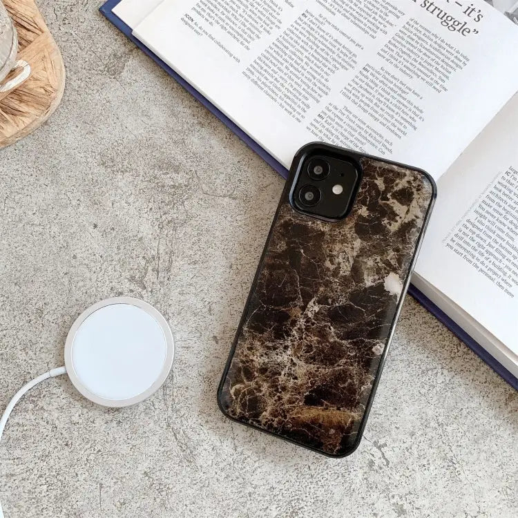 Marble Pattern Patch PC + TPU Shockproof Magsafe Case For iPhone 12 mini For iPhone 12 / 12 Pro For iPhone 12 Pro Max