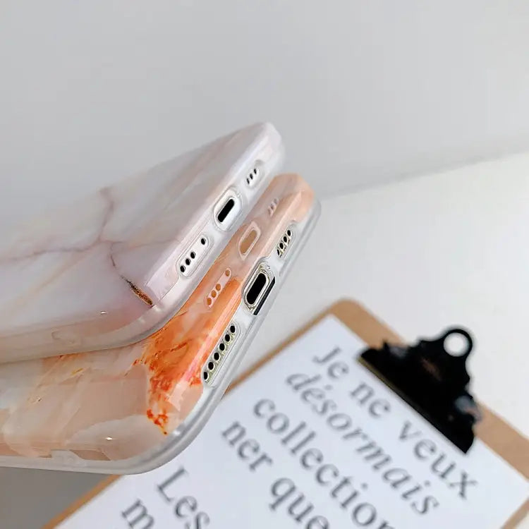 Marble Pattern Soft TPU Protective Case For iPhone 12 mini For iPhone 12 / 12 Pro For iPhone 12 Pro Max - For iPhone 12