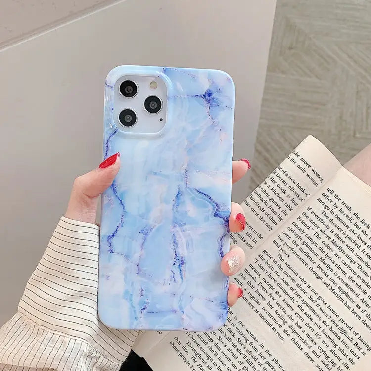 Marble Pattern Soft TPU Protective Case For iPhone 12 mini For iPhone 12 / 12 Pro For iPhone 12 Pro Max - For iPhone 12