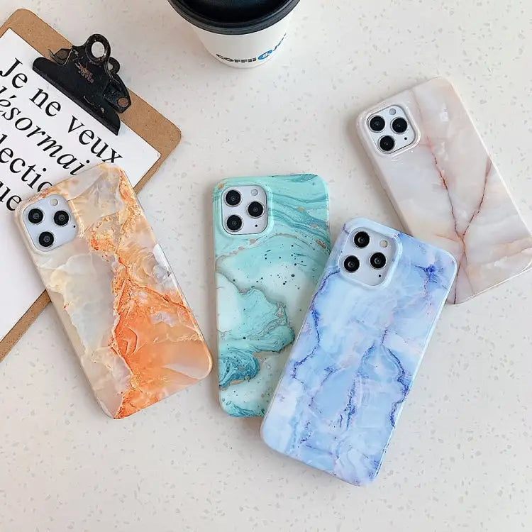 Marble Pattern Soft TPU Protective Case For iPhone 12 mini For iPhone 12 / 12 Pro For iPhone 12 Pro Max - For iPhone 12