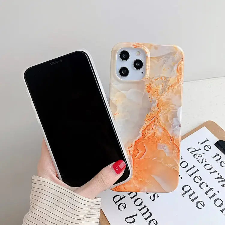 Marble Pattern Soft TPU Protective Case For iPhone 12 mini For iPhone 12 / 12 Pro For iPhone 12 Pro Max - For iPhone 12