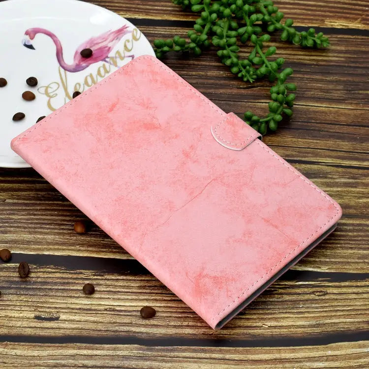 Marble Style Cloth Texture Leather Case with Bracket & Card Slot & Pen Slot & Anti Skid Strip For Samsung Galaxy Tab A7