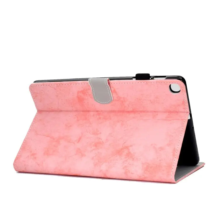 Marble Style Cloth Texture Leather Case with Bracket & Card Slot & Pen Slot & Anti Skid Strip For Samsung Galaxy Tab A7