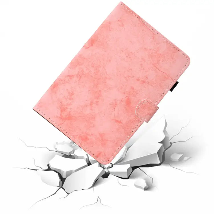 Marble Style Cloth Texture Leather Case with Bracket & Card Slot & Pen Slot & Anti Skid Strip For Samsung Galaxy Tab A7
