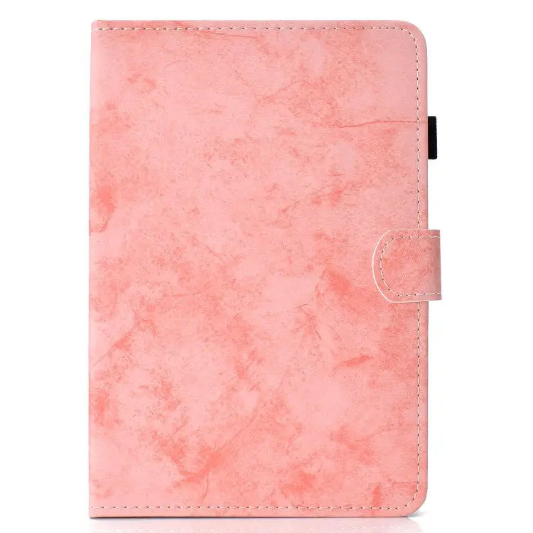 Marble Style Cloth Texture Leather Case with Bracket & Card Slot & Pen Slot & Anti Skid Strip For Samsung Galaxy Tab A7