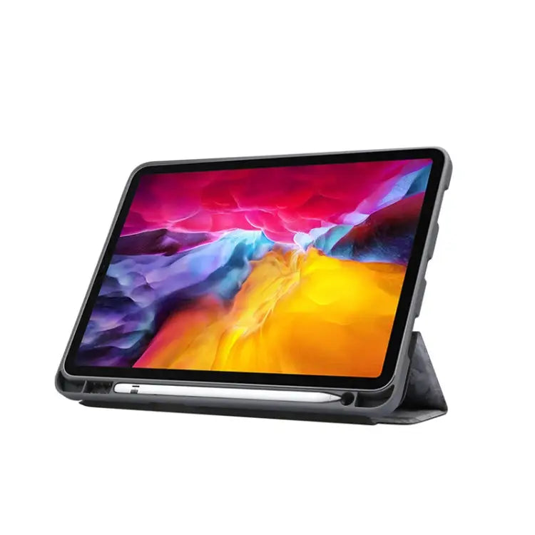 Marble Texture Horizontal Flip Leather Case with Three-folding Holder & Sleep / Wake-up Function For iPad Pro 11 2022