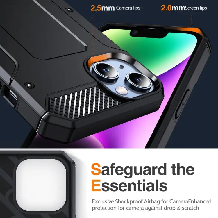 Matte Holder Phone Case - For iPhone 15 / Black