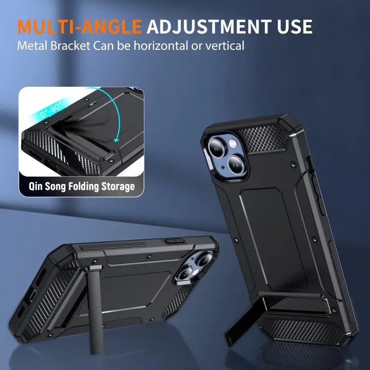 Matte Holder Phone Case - For iPhone 15 / Black