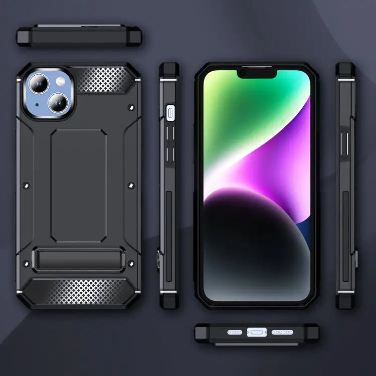 Matte Holder Phone Case - For iPhone 15 / Black