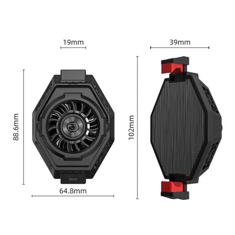 MB-F3 Mobile Phone Live Broadcast Gaming Semiconductor Radiator Back Clamp Cooling Fan MB-F3 - MB-F3