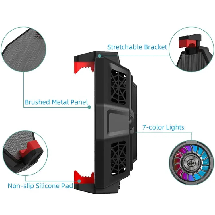 MB-F3 Mobile Phone Live Broadcast Gaming Semiconductor Radiator Back Clamp Cooling Fan MB-F3 - MB-F3