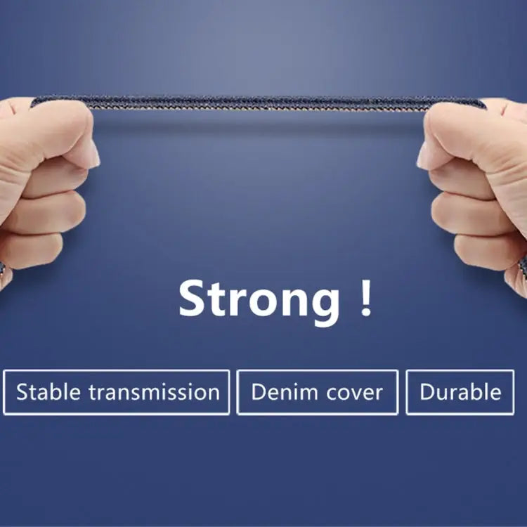 Mcdodo CA-1730 1.2m 2.4A Reversible 8 Pin to USB Denim Cover TPE Jacket Data Sync Charging Cable with Aero Aluminum