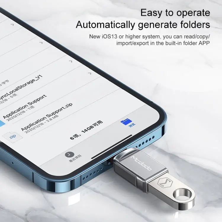 MCDODO USB 3.0 Female to 8 Pin Male OTG Converter USB Flash Disk 8 Pin - 8 Pin