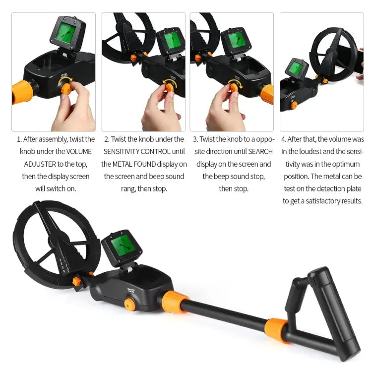 MD1008A Underground Metal Detector Children Toy Detector with LCD Screen Measuring Range: 10cm MD1008A - MD1008A
