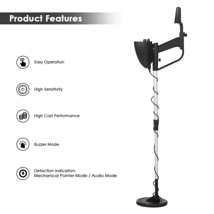MD4030 Underground Metal Detector Measuring Range: 1-30cm MD4030 Black - MD4030 Black