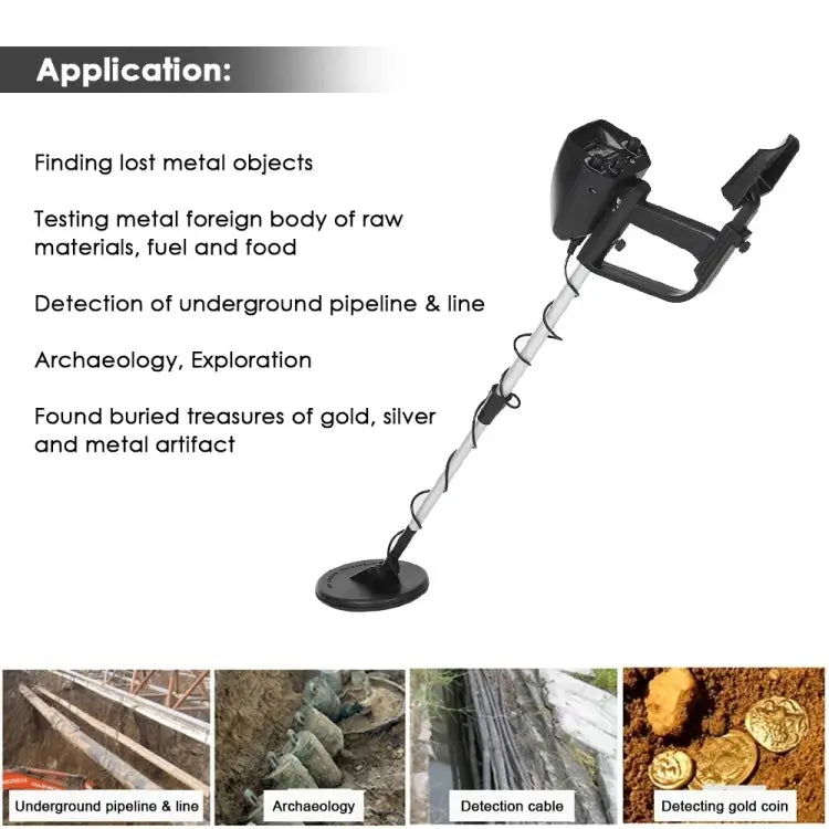 MD4030 Underground Metal Detector Measuring Range: 1-30cm MD4030 Black - MD4030 Black