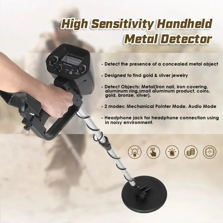 MD4030 Underground Metal Detector Measuring Range: 1-30cm MD4030 Black - MD4030 Black