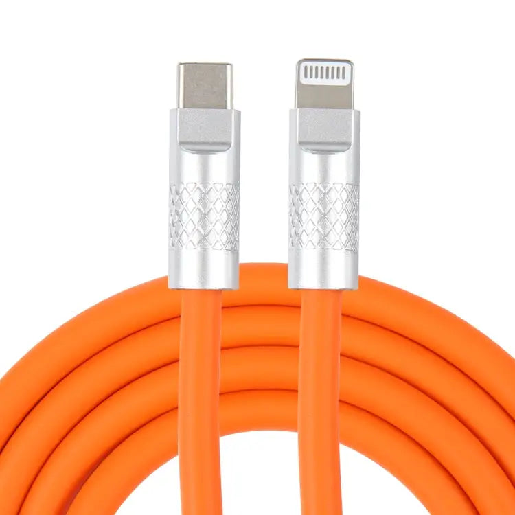 Mech Series 120W USB-C / Type-C to 8 Pin Metal Plug Silicone Fast Charging Data Cable Length: 1.2m 8 Pin 1.2m Type-C