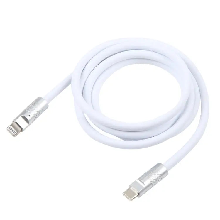 Mech Series 120W USB-C / Type-C to 8 Pin Metal Plug Silicone Fast Charging Data Cable Length: 1.2m 8 Pin 1.2m Type-C
