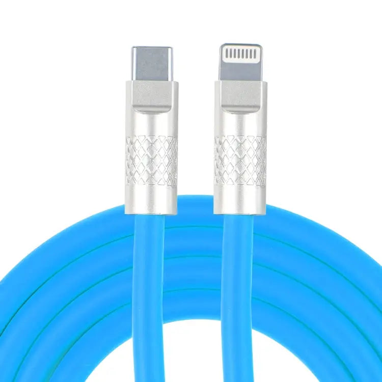 Mech Series 120W USB-C / Type-C to 8 Pin Metal Plug Silicone Fast Charging Data Cable Length: 1.2m 8 Pin 1.2m Type-C