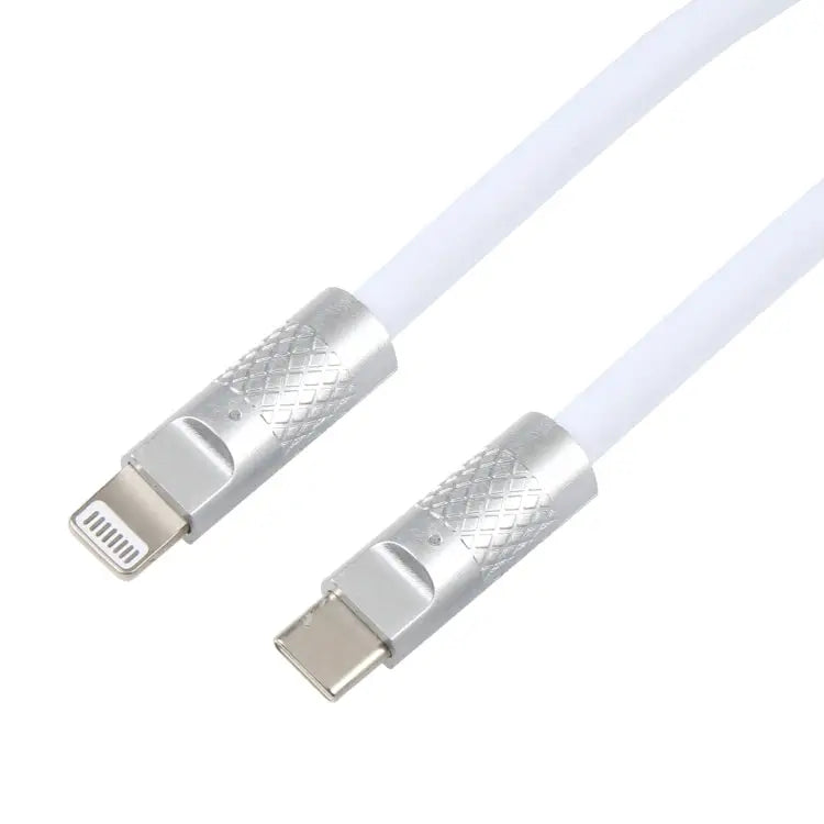 Mech Series 120W USB-C / Type-C to 8 Pin Metal Plug Silicone Fast Charging Data Cable Length: 1.2m 8 Pin 1.2m Type-C