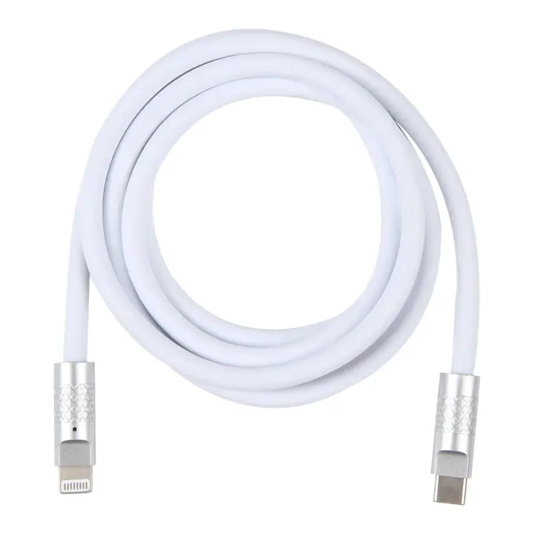 Mech Series 120W USB-C / Type-C to 8 Pin Metal Plug Silicone Fast Charging Data Cable Length: 1.2m 8 Pin 1.2m Type-C