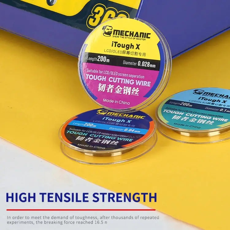 MECHANIC iTough X 200M 0.08MM LCD OLED Screen Cutting Wire MECHANIC 0.08MM 200M - MECHANIC 0.08MM 200M