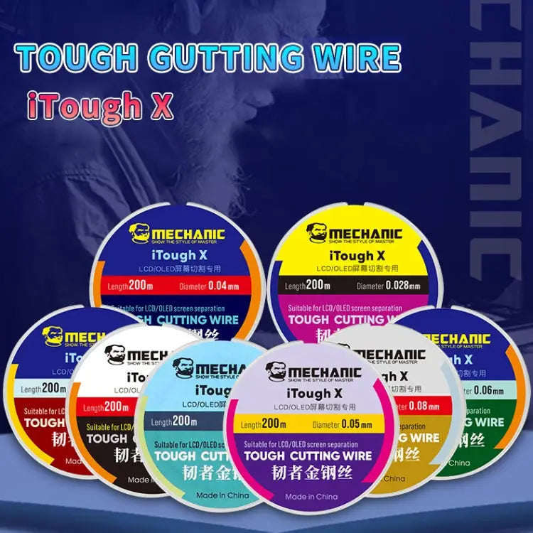 MECHANIC iTough X 200M 0.08MM LCD OLED Screen Cutting Wire MECHANIC 0.08MM 200M - MECHANIC 0.08MM 200M