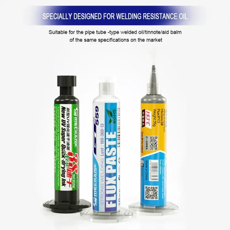 MECHANIC P09 Aluminum Alloy Tube Piston Solder Paste Flux Booster Syringe MECHANIC P09 - MECHANIC P09