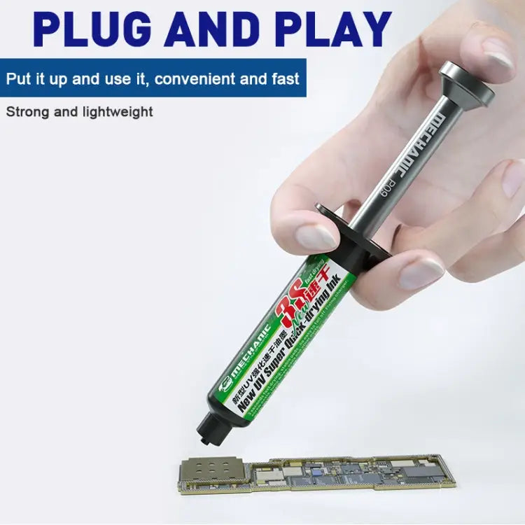MECHANIC P09 Aluminum Alloy Tube Piston Solder Paste Flux Booster Syringe MECHANIC P09 - MECHANIC P09
