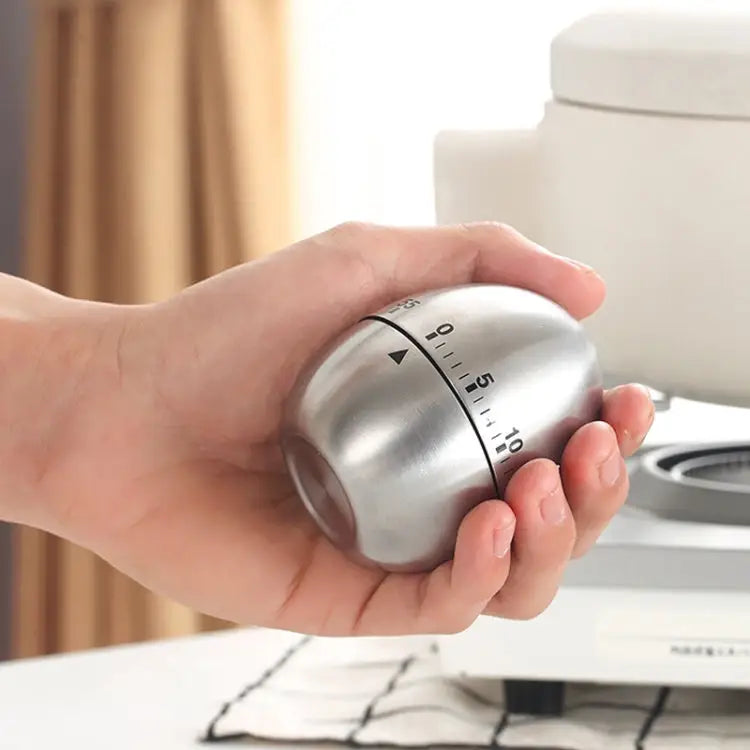Mechanical Egg Kitchen Cooking Timer Alarm 60 Minutes Stainless Steel Kitchen Tools Mechanical Egg Timer - Mechanical