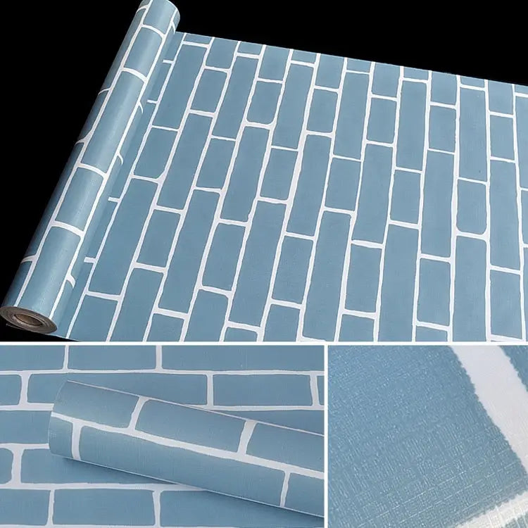 Mediterranean Brick Creative 3D Stone Brick Decoration Wallpaper Stickers Bedroom Living Room Wall Waterproof Wallpaper