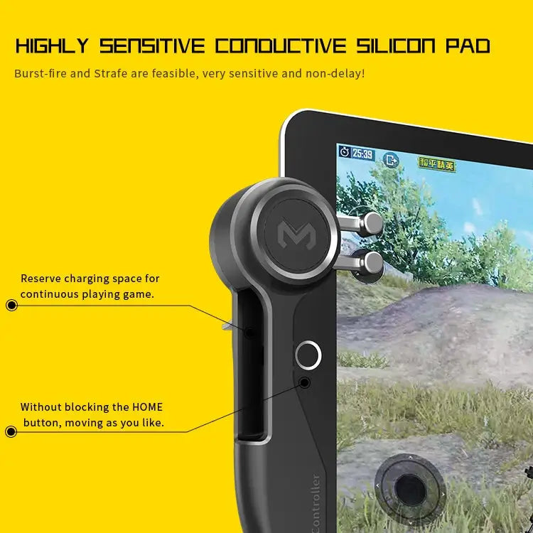 MeMo AKpad6K Snap-on Six Finger Linkage Trigger Imitation Shooting Game Controller for Tablet PC One Pair Six Finger