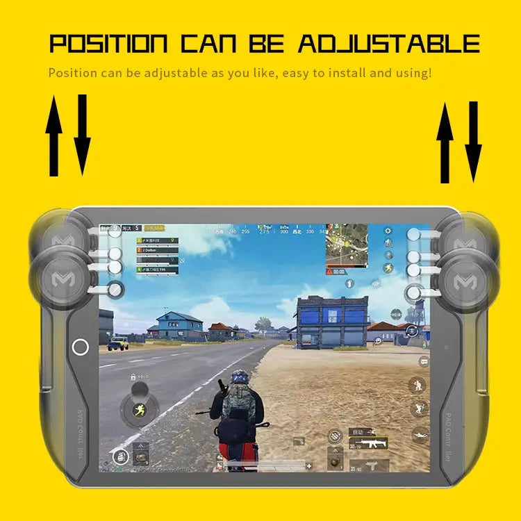 MeMo AKpad6K Snap-on Six Finger Linkage Trigger Imitation Shooting Game Controller for Tablet PC One Pair Six Finger