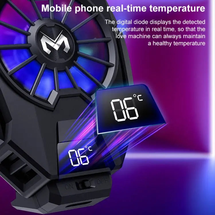 MEMO Semiconductor Cooling Mobile Phone Radiator with Colorful Lights DL05 DL06