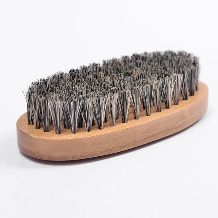 Men Beard Care Brush Hardwood Handle Wild Boar Bristle Comb Boar Bristle Comb - Boar Bristle Comb