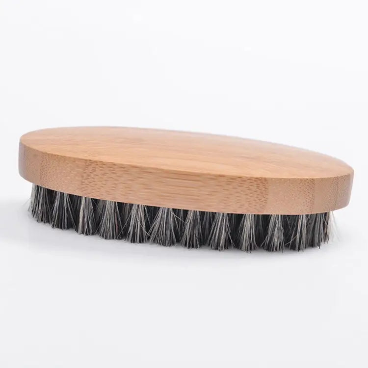 Men Beard Care Brush Hardwood Handle Wild Boar Bristle Comb Boar Bristle Comb - Boar Bristle Comb