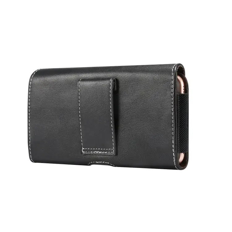 Men Lambskin Texture Multi-functional Universal Mobile Phone Waist Pack Leather Case for 5.5 Inch or Below Smartphones