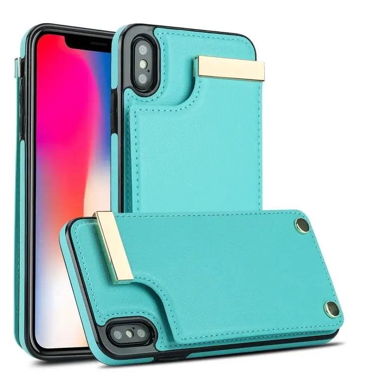 Metal Buckle Card Slots Phone Case For iPhone 11 For iPhone 11 Pro For iPhone XS Max For iPhone 8 Plus / 7 Plus