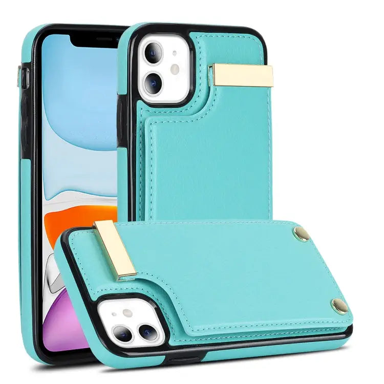Metal Buckle Card Slots Phone Case For iPhone 11 For iPhone 11 Pro For iPhone XS Max For iPhone 8 Plus / 7 Plus