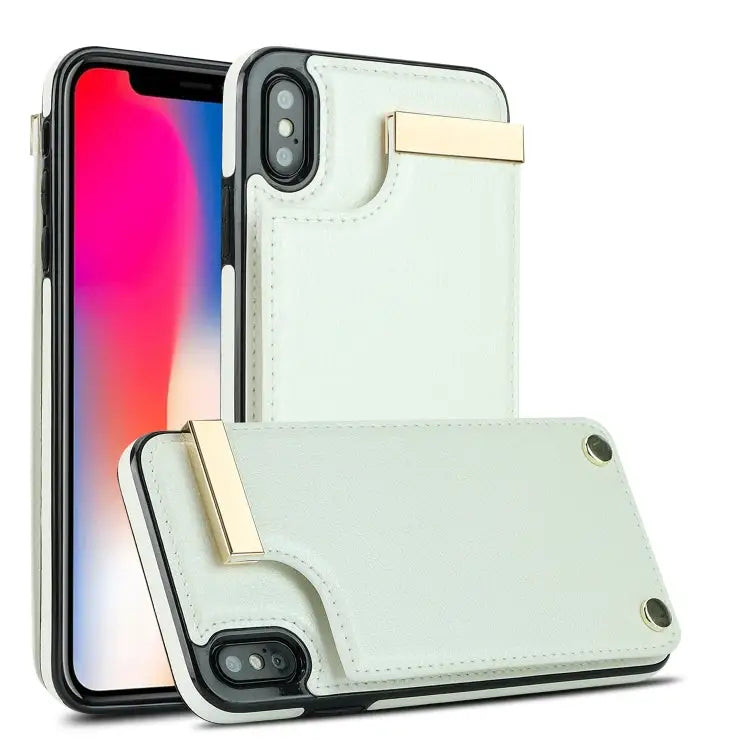 Metal Buckle Card Slots Phone Case For iPhone 11 For iPhone 11 Pro For iPhone XS Max For iPhone 8 Plus / 7 Plus